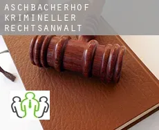 Aschbacherhof  krimineller rechtsanwalt