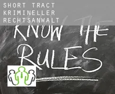 Short Tract  krimineller rechtsanwalt