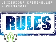 Leiderdorp  krimineller rechtsanwalt